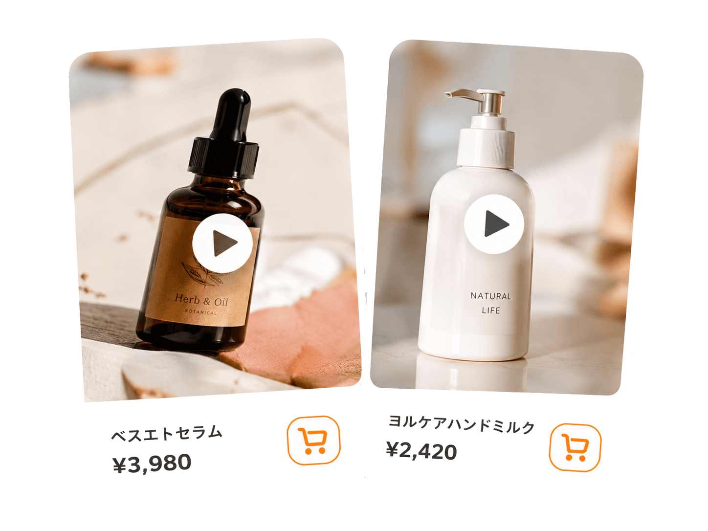 ブランドの商品カードのイメージ